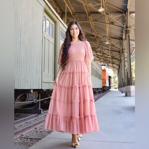 PKC COLLECTION Pink Maxi Dress